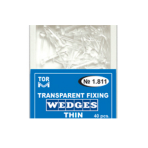 Permatomi plastikiniai kaištukai N 1.812 (vidutinio storumo)