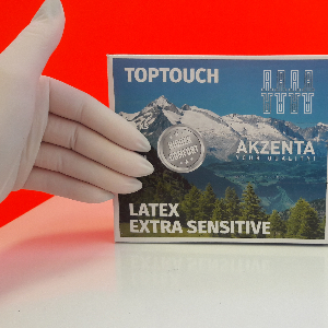 AKZENTA latekso pirštinės (extra sensitive)