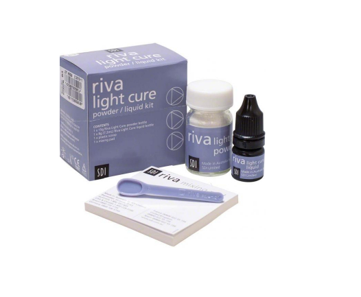 riva light cure stiklo jonomerinis cementas